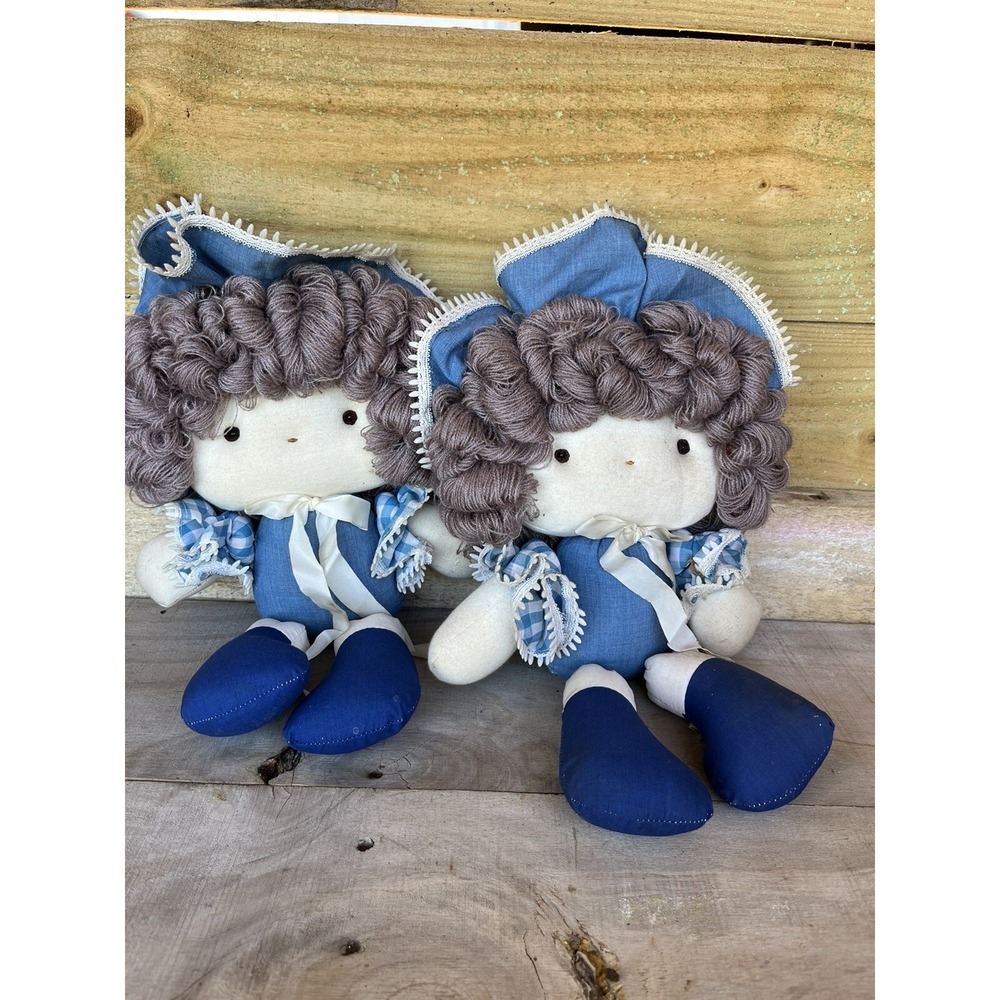 Vintage Handmade Dolls Set Of 2